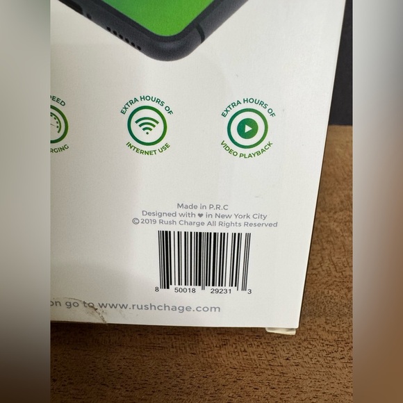 NIB Rush Charge 10000mAh RB100 Cellular Power Bank Emergency Power Charger Black - Picture 5 of 5